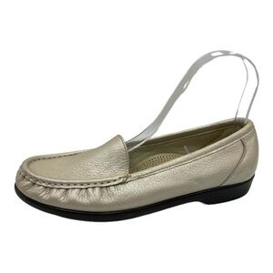 SAS Simplify Lusso Gold Loafers Flats Loafers Moc Tripad Comfort Leather Size 7N